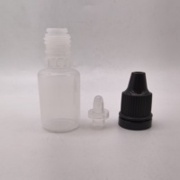 Flacons compte-gouttes en plastique de 10 ml, vides, souples, portables, pour voyage, compte-gouttes pour liquides oculaires, petits contenants rechargeables avec bouchon et embout