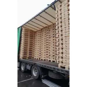 Palette en bois de pin massif EURO EPAL Palette en contreplaqué en bois Palette lourde grande empilable LVL à vendre - Product Image 2