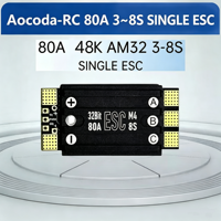 Contrôleur de vitesse sans balais Aocoda-RC 70A 80A ESC simple 3-8S Lipo 32 bits AM32 48K PWM pour drone agricole multirotor à charge lourde
