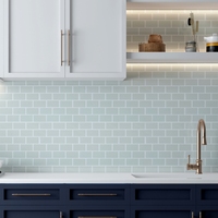 Carreaux muraux 3D autocollants en PU gris clair effet goutte de pluie, 305x305mm, pour cuisine et salle de bain, vente en gros sur mesure