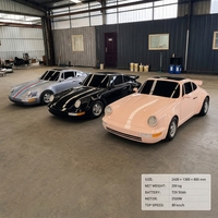 Kart électrique de drift avec autocollants rétro, capacité de charge de 200 kg, autonomie de 50 km, utilisation en extérieur, vitesse maximale de 80 km/h, moteur de 2500 W, échelle 1:2