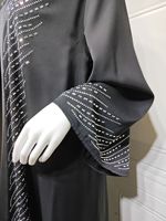 Vente directe usine Nouvelle Arrivée Robe de soirée musulmane romantique et modeste en satin ornée de strass, design pour occasions spéciales