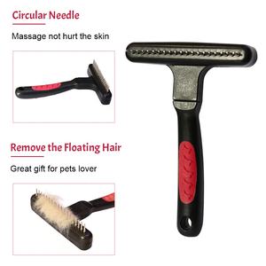 Cepillo de Masaje Profesional para Perros con <span class=keywords><strong>Mango</strong></span> Largo, Peine para Mascotas, Cepillo de Aseo para Perros y Gatos - Product Image 3