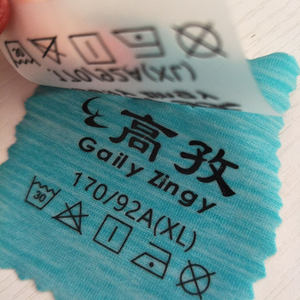 Etiquetas de Cuidado de Lavado para Ropa con Logotipo Personalizado, Impresión por Transferencia de Calor, Marca Personalizada al por Mayor, MOQ 2 Piezas, Origen GUA - Product Image 4