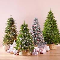 Wasserhyazinthen-Weihnachtsbaumkragen, handgewebter, faltbarer Baumring, Pflanzgefäßabdeckung, Farmhaus-Weihnachtsdekoration