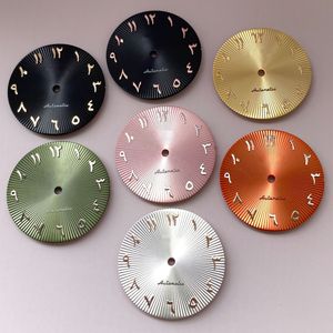 28.5Mm Cổ Điển Số Arabic Thép Không Gỉ Đồng Hồ Quay Số Luminous-Miễn Phí Mặt Đồng Hồ Cho Nh35/Nh36 Phong Trào Phụ Kiện - Product Image 1