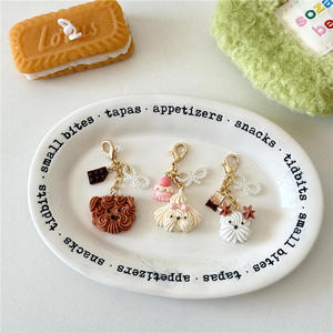 Llavero Personalizado CHENXI con Diseño de Cachorro, Borla y Colgante de Galletas, Anillo de Llavero Personalizado para Niñas - Product Image 4