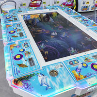 Machine de jeu de pêche à monnayeur 55 pouces pour 8 joueurs, simulateur de pêche avec écran LCD et garantie d'un an