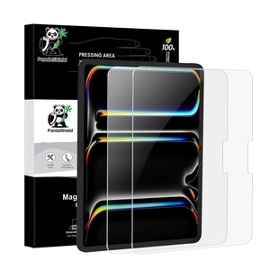 Pandashield 2-Pack sạch cài đặt iPad bảo vệ màn hình, 7, 8, 9 thế hệ, 9H Tempered Glass với gắn Kit - Product Image 1