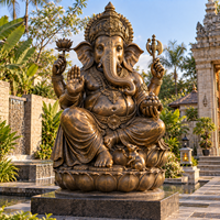 Statue de Ganesha en bronze, grande taille, faite à la main, de haute qualité, en laiton, pour le dieu hindou Ganesha
