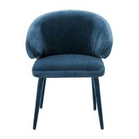 Chaise de salle à manger en tissu doux gris foncé moderne sur mesure, design de chaise à oreilles, velours suédé pour hôtel, cuisine, restaurant