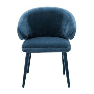 <span class=keywords><strong>Chaise</strong></span> de salle à manger en tissu doux <span class=keywords><strong>gris</strong></span> foncé moderne sur mesure, design de <span class=keywords><strong>chaise</strong></span> à oreilles, velours suédé pour hôtel, cuisine, restaurant - Product Image 3