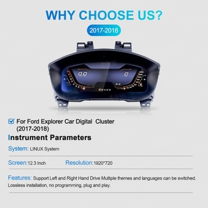 Navihua Odometer Digital Linux System Dashboard Instrument Cluster Virtual Speedoometer Cockpit New Upgrade <b>for</b> Ford Explorer - Product Image 6