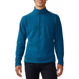 Sudadera de punto informal de golf con cremallera y estampado de otoño para hombre de poliéster 100% personalizada con borde acanalado - Product Image 4