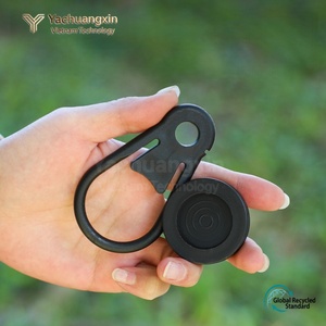 Black Plastic Carabiner Clip for Outdoor <b>Camping</b> and <b>Hiking</b> Activities 1PC - Product Image 2