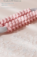 Rouleau de massage double rangée pour yoga, libération des fascias, roue de massage des jambes style Langlea, en PP, unisexe, emballage en boîte