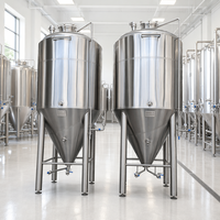 Cuve de Fermentation de Bière Tonsen 100HL 10000L, Unitank Conique à Double Enveloppe pour Brasserie Commerciale et Ligne de Production de Brassage