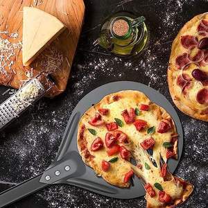 Pelle à <span class=keywords><strong>pizza</strong></span> en aluminium perforée, plusieurs tailles pour utilisation au four, idéale pour la cuisson et le transfert facile des pizzas - Product Image 1