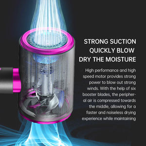 Sèche-cheveux professionnel haute puissance et haute vitesse pour salon et hôtel, avec buse concentratrice, moteur sans balais, 2400W - Product Image 4