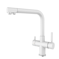 Eau chaude froide blanche mate de haute qualité et refroidisseur eau potable pétillante 5 en 1 robinet de cuisine osmose inverse robinet 5 voies
