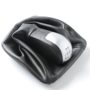 FUXIN Cubierta Antipolvo para Palanca de Cambios Skoda Octavia, 5 y 6 Velocidades, Material ABS Plateado, Repuesto - Product Image 2