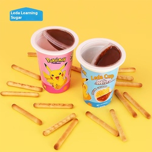 Aperitivos casuales Pokemo-<span class=keywords><strong>n</strong></span> Leda Cup Forma sólida Finger Stick Galletas Sabor a café <span class=keywords><strong>Chocolate</strong></span> Dip Galleta Sticks Compuesto <span class=keywords><strong>Chocolate</strong></span> - Product Image 1