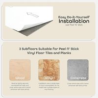 Revêtement de sol en PVC auto-adhésif en feuille de vinyle marbré imperméable et écologique pour usage commercial de cuisine intérieure à domicile