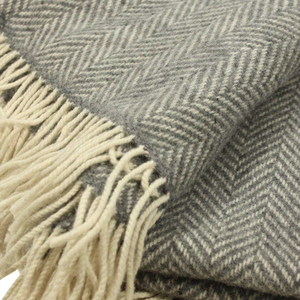 100% 純粋なカシミア冬の織りのブランケットを投げるホーム & ホテル - Product Image 2