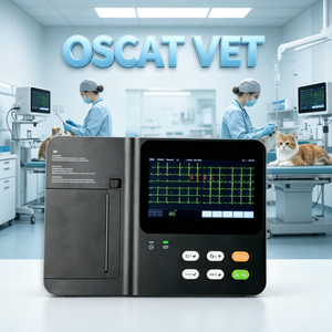 Equipo Médico Veterinario OSCAT, Electrocardiógrafo Veterinario, Sistema <span class=keywords><strong>de</strong></span> ECG <span class=keywords><strong>de</strong></span> 12 Derivaciones para Práctica Veterinaria, Hospital <span class=keywords><strong>de</strong></span> Animales - Product Image 1