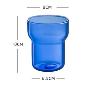 Personalized Single Glass Coffee <b>Cup</b> for Home or Office for Tea & Milk Handcrafted Floral Design - Product Image 3