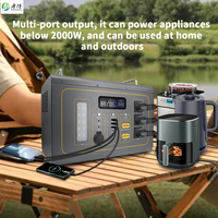 Station d'alimentation portable au prix d'usine, la plus grande batterie LifePo4, vente chaude, alimentation portable 2000W
