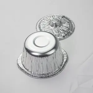 Pentola monouso addensata resistente per uso domestico in alluminio con coperchio