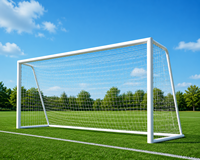 Portería de Fútbol de Aluminio para Entrenamiento, Escuela, Deportes, Práctica al Aire Libre