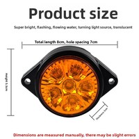 Vente Flash Transfrontalière YL-226 OLIVER Camions et Fourgons 7 LED 5W OE 123456 Feu Latéral et Feu Arrière Clignotant Toujours Lumineux