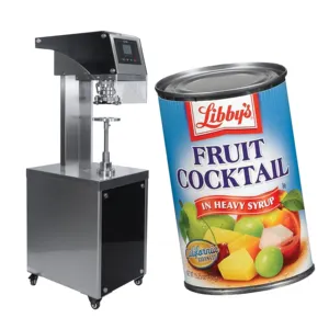 Canning machine for tin metal cans fruit tuna food canner manual
