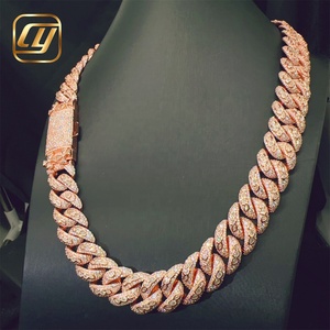 Cadena Cubana Miami de Plata de Ley 925 con Diamantes de Moissanita VVS, Joyería Fina, Estilo Hip Hop - Product Image 4