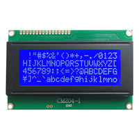Modules LCD de qualité industrielle STN bleu blanc 20x4 caractères Prise en charge de la langue personnalisée lisible par la lumière du soleil Type COB (CM204-1BLWAA-3)