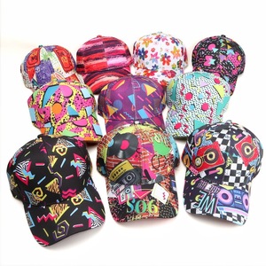 Gorra de Béisbol de 6 Paneles, 100% Poliéster, con Estampado Digital Europeo Americano, Diseño de Graffiti y Dibujos Animados, para Hombre y Mujer - Product Image 1