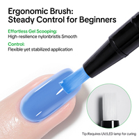 Hema gratuit naturel bleu deux étapes Gel stylo Base couche de finition UV/LED tremper vernis à ongles manucure végétalien écologique 1 FlOz liquide OEM/ODM