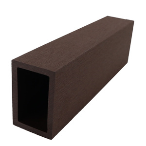 Tube en <span class=keywords><strong>bois</strong></span> composite carré creux extérieur en <span class=keywords><strong>bois</strong></span> composite étanche 70*50mm pour décoration extérieure - Product Image 1