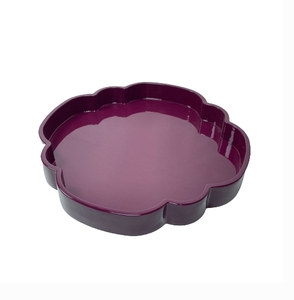 Bandeja de Servir con Acabado Brillante, Elegantes Platos de Madera para Comida y Bebidas, para Decoración de Sala de Estar, Sofá y Mesa de Centro - Product Image 3