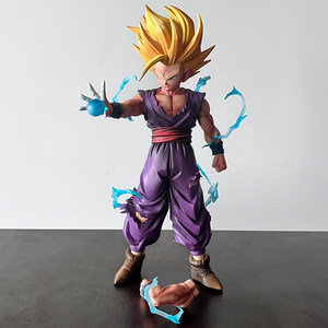 Figura de PVC de 25CM de Son Gohan Super Saiyan 2 en Pose de Explosión, Modelo de Anime DBZ, Juguete Coleccionable, Regalo - Product Image 3