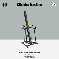 Máquina de Escalada Inclinada con Rieles de Guía Estrechos de Hierro, Peldaños, Pasamanos de Seguridad, Base Reforzada, Uso Comercial, No Plegable