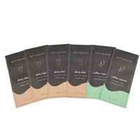Sachet de thé vide biodégradable personnalisé en papier kraft à faible quantité minimale de commande sac d'emballage de café de thé thermoscellé à trois côtés Sachet compostable