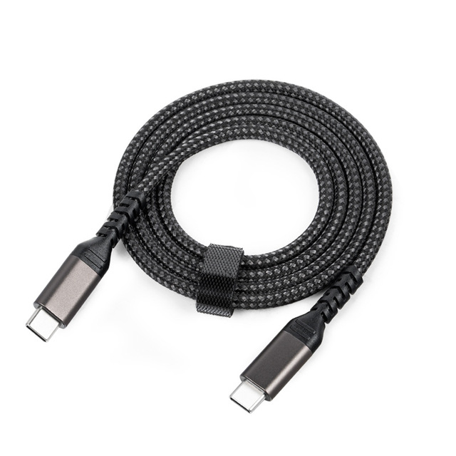 100W PD USB C to USB-C Cable 5A Fast Charging Nylon Braided 480Mbps Data Transfer for Laptop Tablet Smartphone