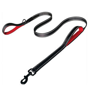 Correas reflectantes de doble cara de alta resistencia, correa de perro con doble asa de 6 pies para perros grandes y medianos, seguridad nocturna - Product Image 3