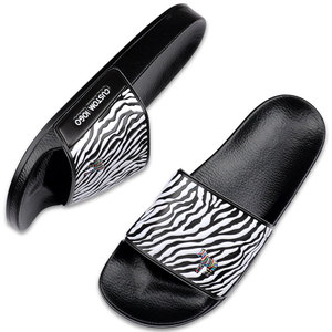 Henghao-Zapatillas de casa para mujer, chanclas atléticas de cebra, pantuflas de casa para interior - Product Image 3