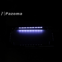 Lumière plate de cadre de plaque d'immatriculation de moto 9 * LEDs 7-3/16 "X 4-1/4" pour modèles Harley