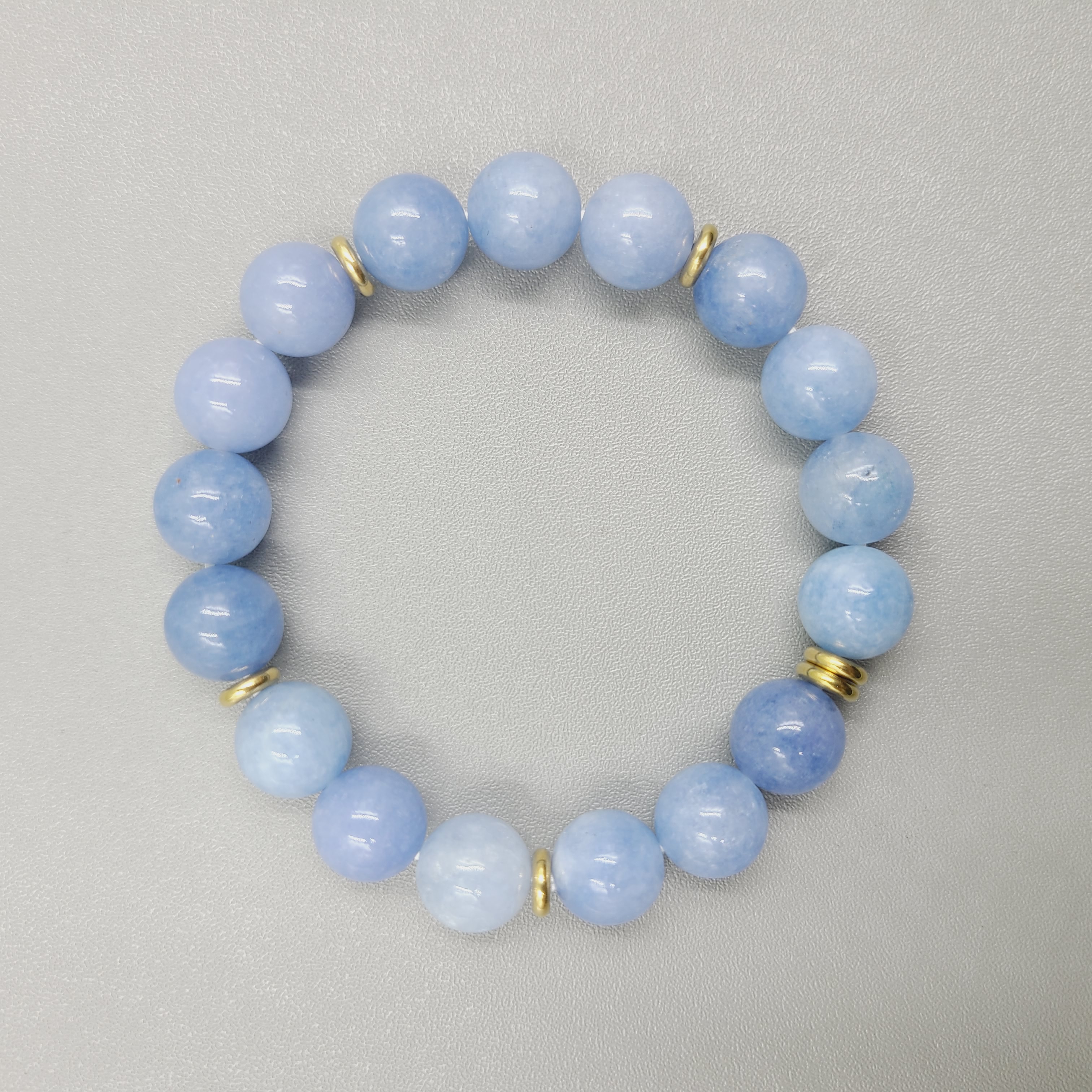 Aquamarine Chalcedony Bracelet