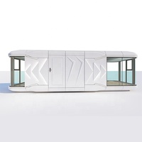 Maisons de plage modulaires, maison capsule préfabriquée de luxe